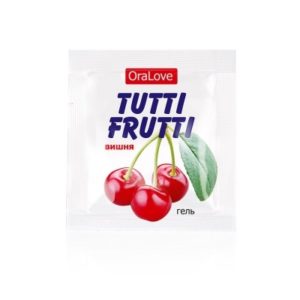 Гель TUTTI-FRUTTI ВИШНЯ серии OraLove одноразовая упаковка 4 г., Россия.