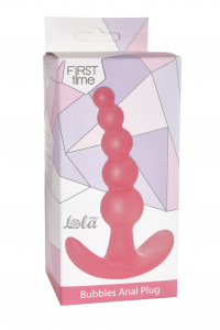 АНАЛЬНАЯ ПРОБКА BUBBLES ANAL PLUG PINK (L 10см, D 2,6см/1,3 см)