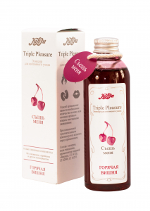 СЪЕДОБНЫЙ ЭЛИКСИР "TRIPLE PLEASURE" ГОРЯЧАЯ ВИШНЯ 130 гр., Россия.