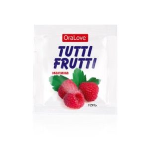 Гель TUTTI-FRUTTI МАЛИНА серии OraLove одноразовая упаковка 4 г., Россия.