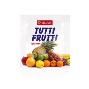 Гель TUTTI-FRUTTI ТРОПИК серии OraLove одноразовая упаковка 4 г., Россия.