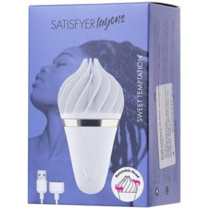 Вибростимулятор Satisfyer «Layons Sweet», белый, 10,5/4,1 см. Германия.