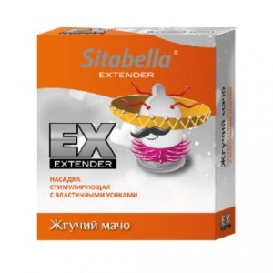 Насадка стимулирующая Sitabella Extender Жгучий мачо, 1 штука.