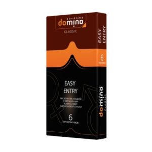 ПРЕЗЕРВАТИВЫ DOMINO CLASSIC EASY ENTRY с увеличенным количеством смазки (6 шт.)