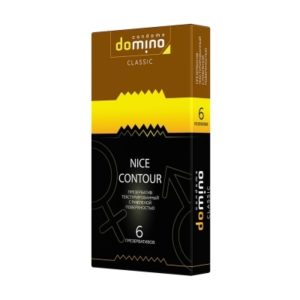 ПРЕЗЕРВАТИВЫ DOMINO CLASSIC NICE CONTOUR рифлёные (6 шт.)