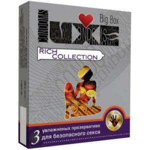 Презервативы цветные RICH COLLECTION от LUXE BIG BOX ( 3 шт.)