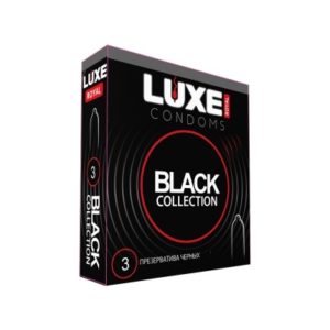 Презервативы чёрные BLACK COLLECTION от LUXE ROYAL (3 шт.)