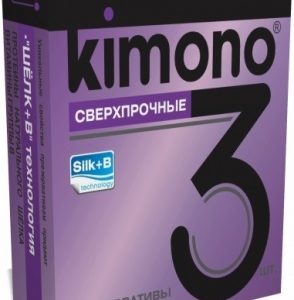 ПРЕЗЕРВАТИВЫ KIMONO (сверхпрочные) 3 шт.