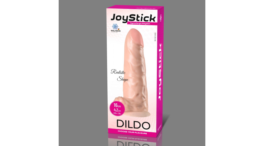 102123 Фаллоимитатор реалистичный на присоске JoyStick (L 16см, D 4,2см) материал Германия.