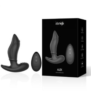 Анальный стимулятор простаты KEENIGH ALEX с пультом (вибрация+ротация ), USB.