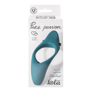 ЭРЕКЦИОННОЕ ВИБРОКОЛЬЦО PURE PASSION Stardust Green 1304-03 lola