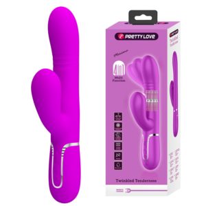 Вибратор-кролик с циркуляцией Mariana Pretty Love  BW-500034 (USB)