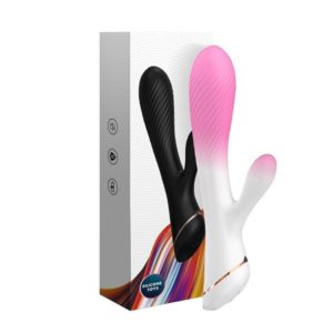 Вибромассажёр с отростком для клитора  9 режимов вибрации (USB) USK-V25