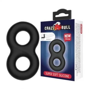 Эрекционное кольцо двойное толстое Baile Crazy Bull Super soft Вl -210185