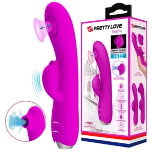 Вибратор-кролик с пульсирующей головкой Pretty Love Regina (USB)BL-014727