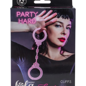 Силиконовые наручники Party Hard Suppression LOLA (розовые).