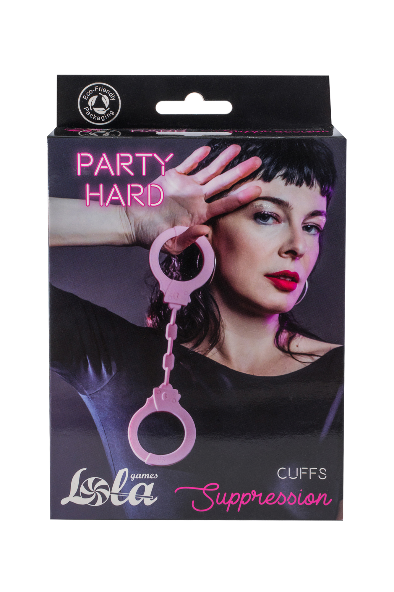 Силиконовые наручники Party Hard Suppression LOLA (розовые).