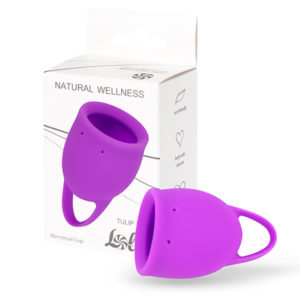 Менструальная чаша с защитой от протечек  Lola Games "Natural Wellness" Tulip Pink,20мл.