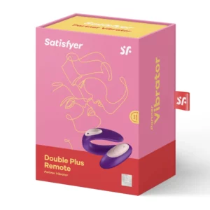 Вибратор для пар с пультом "Double Plus Remote"  Satisfyer.USB, 10 режимов.(Германия).