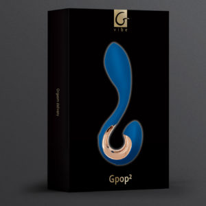 Универсальный массажер Gvibe "Gpop2", 12.5х2.8 см. (АНГЛИЯ).USB.