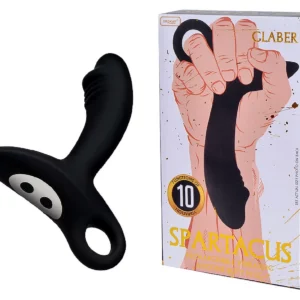 Массажёр простаты  с вибрацией SPARTACUS "GLABER".USB