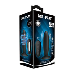 Анальный вибростимулятор Mr*Play Remote Control Vibrating Plug от Pretty Love с пультом,USB, (L 11см/D 3,3см).