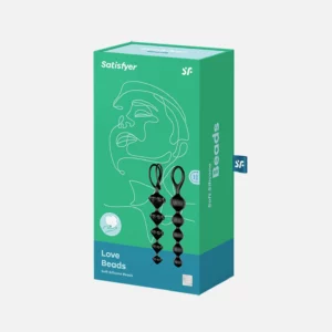 Набор стимуляторов Satisfyer Love Beads, чёрные (2шт). Длина 20,5см