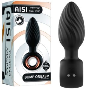 Анальная пробка "AISI" TWISTING ANAL PLUG с вибрацией и вращением (с пультом ДУ/USB.)