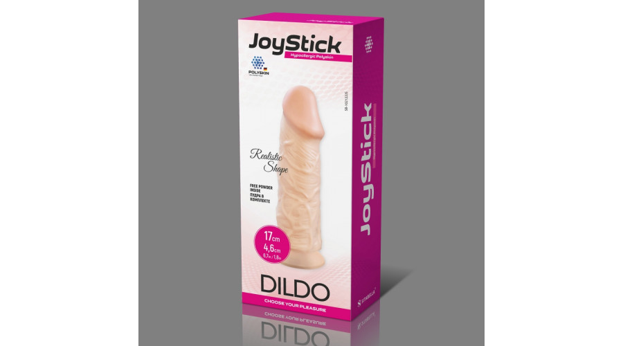 102122 Фаллоимитатор реалистичный на присоске JoyStick (L 17см, D 4,6см ) материал Германия.