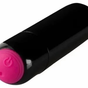 Вибропуля перезаряжаемая черная ,USB, 7,5 см, 10 режимов.