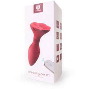 Анальная вибро-пробка с цветком S-HANDE  «Morning Glory RCT» ,9 режимов,пульт ДУ,(USB). SHD-S559-2