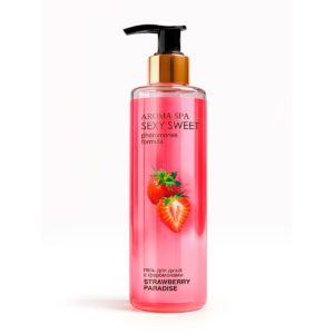 Гель для душа с феромонами "Клубника" AROMA SPA «Sex Sweet Passion Fruit»,200 мл,LB-16142.