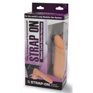 Фаллоимитатор с поясом. STRAP ON "Harness" 15см/4,3см, 285003