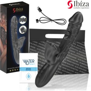 Вибратор-кролик мультискоростной "OSCILLATING AND BITING VIBRATOR",с функцией "покусывания",10 реж.,23,5см/4см,бренд IBIZA (Испания)